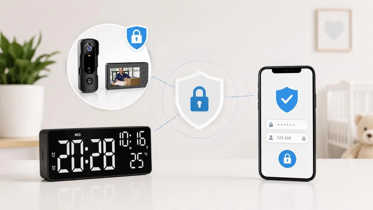 Nanny camera account security with password protection and two-factor authentication Nanny camera account security with password protection and two-factor authentication